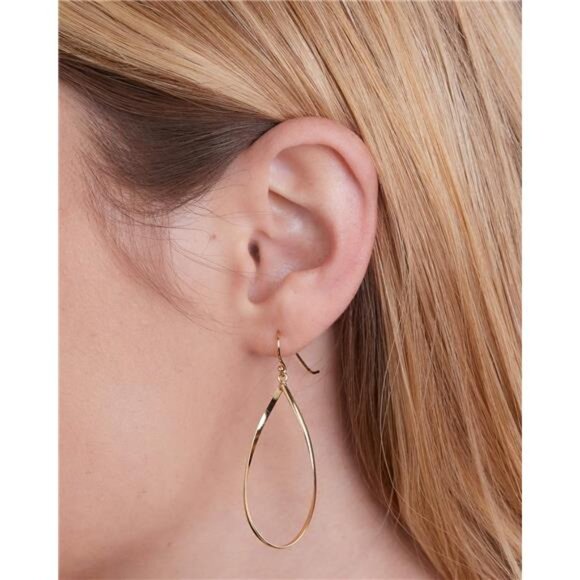 MILLA Teardrop Earrings - Designer Silver Statement Earrings - Picture 2 of 7